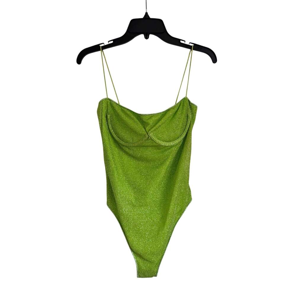 NWOT Oseree Lumire Underwired Maillot Swimsuit Lime Green Medium M - Picture 6 of 11